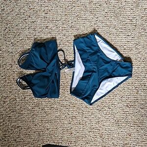 High waist swim suit